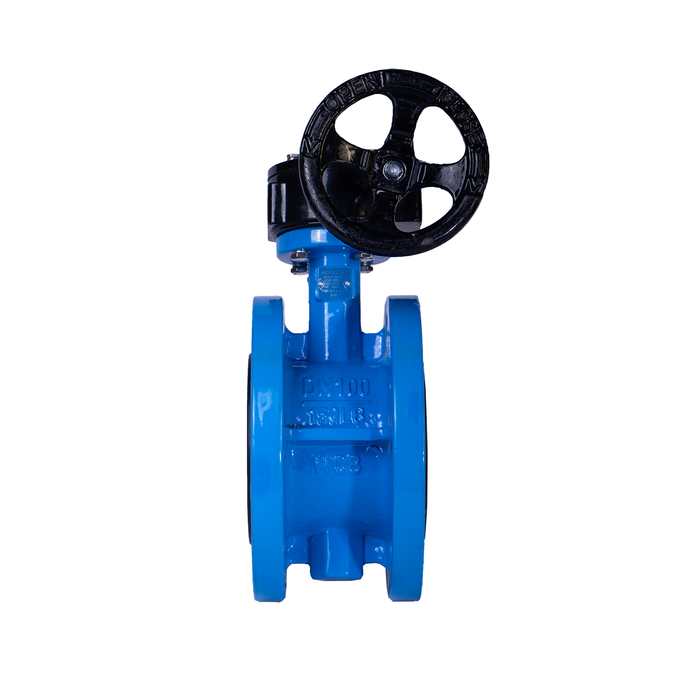 شیر پروانه فلنجدار بدنه فولادی دیسک استیل  - مقاوم و صنعتی | بردیا صنعت